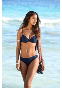 s.Oliver Damen Bügel-Bikini-Top "Spain", blau, Gr. 36, unifarben, Microfaser, Microfaser, Bikini-Oberteile, mit geraffter Mitte