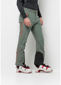 Jack Wolfskin Herren Skihose "ALPSPITZE TOUR PANTS M", grün, Gr. 50, 1. OBERSTOFF 87% POLYESTER, 13% ELASTHAN 1.KONTRAST 90% POLYAMID, 10% ELASTHAN