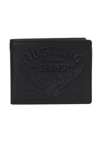 Mustang Geldbörse "Valencia", schwarz, Basic, Kleinlederwaren, Geldbeutel Herrnbörse Portemonnaie