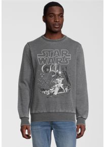 Recovered Herren Sweatshirt "Star Wars Tonal Classic PosterMid", grau, casual, Gr. S, bedruckt, 100% Baumwolle, Sweatshirts, im zeitlosen Design