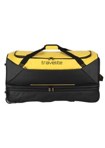 Travelite Reisetasche "BASICS L, verschiedene Ausführungen und Farben", gelb, Tarpaulin, Taschen, Freizeittasche Sporttasche wasserabweisend