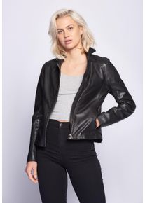 Maze Damen Lederjacke "42020112", schwarz, Gr. XL, Oberstoff: 100% Lammleder / Futter: 100% Polyester, Jacken