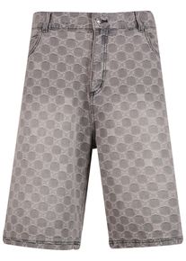 PEQUS Herren Cargoshorts "PEQUS PEQUS Aether Monogram Denim Jorts", grau, Gr. 32, 100% Baumwolle, Hosen