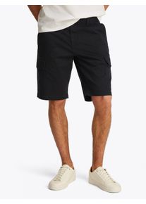 Tommy Jeans Herren Cargoshorts "TJM SCANTON CARGO SHORT", schwarz, casual, Gr. 31, unifarben, Web, Obermaterial: 98% Baumwolle, 2% Elasthan, Hosen,