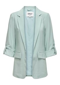 Only Damen Longblazer "ONLARIS LIFE 3/4 LOOSE BLAZER CC TLR", grau, modisch, Gr. 36, unifarben, Web, Obermaterial: 93% Viskose, 7% Polyester, Blazer