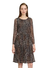 Vera Mont Damen Sommerkleid "Vera Mont Freizeitkleid mit Rundhalsausschnitt", braun, modisch, Gr. 44, Netz, Obermaterial: 95% Polyester, 5% Elasthan.