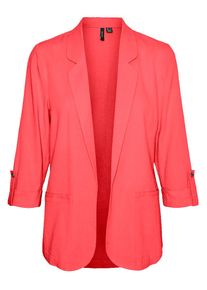 Véro Moda VERO MODA Damen Kurzblazer "VMJESMILO 3/4 LOOSE BLAZER WVN GA NOOS"dubarry, modisch, Gr. XS, unifarben, Web, Obermaterial: 55% Viskose, 45% Leinen,