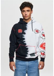 Recovered Herren Kapuzensweatshirt "NFL Chiefs Ink Dye Effect On", schwarz, casual, Gr. S, bedruckt, 100% Baumwolle, Sweatshirts, im zeitlosen Design