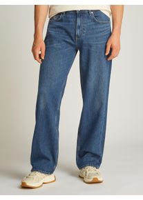 Tommy Jeans Herren Loose-fit-Jeans "Jamie Loose Straight", blau, casual, Gr. 33, unifarben, Denim/Jeans, Obermaterial: 99% Baumwolle, 1% Elasthan,