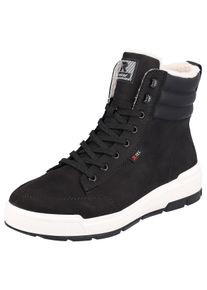 Herren Winterboots, Rieker EVOLUTION, Gr. 46, schwarz, Leder, sportlich, Schuhe, Stiefelette, Schnürboots mit TEX-Membran