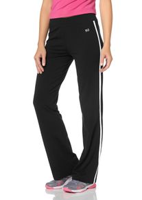 H.I.S. H.I.S Damen Jazzpants, schwarz, sportlich, Gr. 40, unifarben, Obermaterial: 95% Baumwolle, 5% Elasthan, Hosen, mit einseitig aufgesetztem Band am Bein