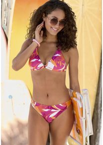 Sunseeker Damen Triangel-Bikini "Allis", lila, Gr. 32, bedruckt, Microfaser, Bikini-Sets, mit 3 Tragevarianten
