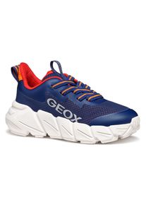 Geox Kinder Sneaker "J FLEXYPER FAST BOY", Gr. 34, blau, Textil, Synthetik, sportlich, Schuhe, Chunky Sneaker, Laufschuh, Sportschuh mit praktischem
