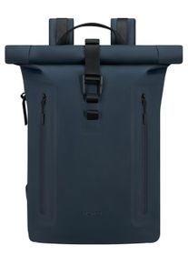 Samsonite Laptoprucksack "COATIFY BIZ ROLLTOP BACKPACK 15.6"", blau, Polyester, unifarben, klassisch, Rucksäcke, Rucksack Freizeitrucksack