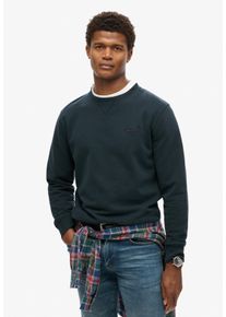 Superdry Herren Sweatshirt "ESSENTIAL LOGO CREW SWEATSHIRT", blau, modisch, Gr. XXXL, unifarben, Sweatware, Obermaterial: 80% Baumwolle, 20%