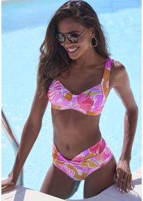 Sunseeker Damen Bügel-Bikini-Top "Butterfly", lila, Gr. 38, bedruckt, Obermaterial: 84% Polyamid, 16% Elasthan. Futter: 92% Polyester, 8% Elasthan,