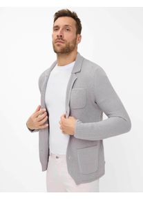 Brax Herren Strickjacke "Style JASPER", grau, Gr. XL, 60% Baumwolle, 40% Polyacryl, Strickjacken