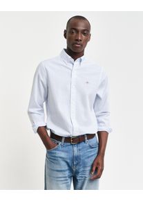 Gant Herren Langarmhemd "SLIM POPLIN STRIPE SHIRT", blau, casual, Gr. XL, Web, Obermaterial: 100% Baumwolle, Hemden