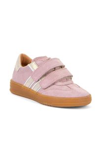 froddo Kinder Sneaker "Barefoot Base", Gr. 26, pink, Leder, colorblocking, casual, Schuhe, Retro Sneaker, Klettschuh, Sneaker mit Lederfutter