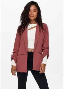 Only Damen Kurzblazer "ONLKAYLE-ORLEEN 3/4 BLAZER TLR NOOS", beige, modisch, Gr. 34, unifarben, Web, Obermaterial: 92% Polyester, 8% Elasthan, Blazer