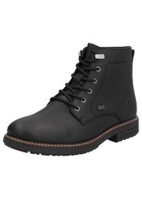 Rieker Herren Winterstiefelette, Gr. 47, schwarz, Leder, Lederimitat, klassisch, Schuhe, Urban-Stiefelette, Winterboots mit wasserabweisender