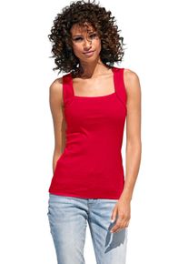Heine Damen Shirttop, rot, Gr. 40, unifarben, 100% Baumwolle, Tops
