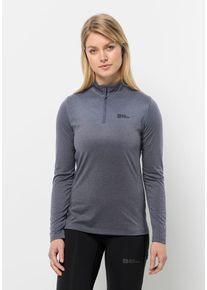 Jack Wolfskin Damen Stehkragenpullover "SKY THERMAL HZ W", grau, Gr. S, 100% POLYESTER, Pullover