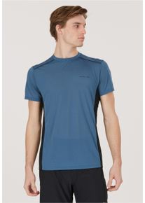 ELITE LAB Herren Funktionsshirt "E-Lab", blau, sportlich, Gr. XL, mehrfarbig, 100% Polyester, Shirts, mit Quick-Dry-Technologie