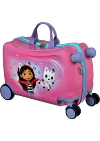 Undercover Kinder Kinderkoffer "Ride-on Trolley, Gabby's Dollhouse", lila, Polycarbonat, bedruckt, Koffer, zum sitzen und ziehen