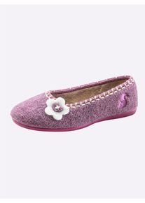 THIES Damen Hausschuh, Gr. 40, lila, Polyester, modisch, Schuhe