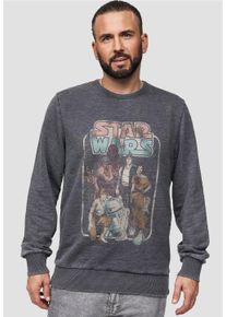 Recovered Herren Sweatshirt "Star Wars Return Of The Jedi", grau, casual, Gr. L, bedruckt, 100% Baumwolle, Sweatshirts, im zeitlosen Design