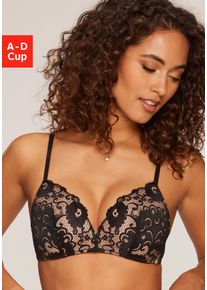 JETTE Damen Bralette-BH, Gr. 70, schwarz, Obermaterial: 49% Polyamid, 44% Polyester, 7% Elasthan, elegant, BHs
