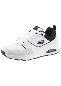 Skechers Herren Sneaker "UNO-RETRO ONE", Gr. 39, schwarz-weiß, Leder, Veloursleder, Lederimitat, Mesh, sportlich, Schuhe, Retro Sneaker, Schnürschuh