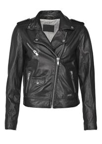 Mustang Damen Lederjacke "31021322", schwarz, Gr. XS, Obermaterial: 100% Lammleder / Innenfutter: 100% Polyester / Ärmelfutter: 100% Polyester, Jacken