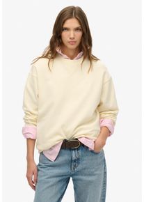 Superdry Damen Sweatshirt "STUDIOS CREW", weiß, casual, Gr. M, bedruckt, Sweatware, Obermaterial: 80% Baumwolle, 20% Polyester, Sweatshirts