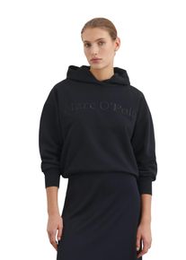 Marc O'Polo MARC O'POLO Damen Kapuzensweatshirt, blau, casual, Gr. L, Sweatware, Obermaterial: 100% Baumwolle, Sweatshirts, mit Logo-Stickerei