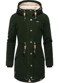 Ragwear Damen Winterjacke "Canny Corduroy", grün, casual, Gr. XXXL, Oberstoff: 100% Baumwolle, Futter: 100% Polyester, Wattierung: 100% Polyester,