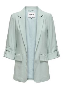 Only Damen Longblazer "ONLARIS LIFE 3/4 LOOSE BLAZER CC TLR", grau, modisch, Gr. 40, unifarben, Web, Obermaterial: 93% Viskose, 7% Polyester, Blazer