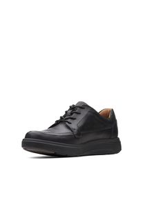 Clarks Herren Schnürschuh "Un Abode Ease", Gr. 44, schwarz, Leder, casual, Schuhe, Slipper, Schnürschuh im Monochromen Look