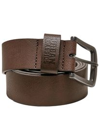 Urban Classics Damen Hüftgürtel "Urban Classics Unisex Leather Imitation Belt", braun, Gr. S, 100% Polyurethan, Gürtel