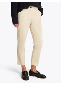 Tommy Hilfiger Damen Chinohose "CO STRETCH GMD SLIM CHINO", weiß, klassisch, Gr. 44, unifarben, Web, Obermaterial: 98% Baumwolle, 2% Elasthan, Hosen,