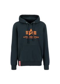 Herren Hoodie "Alpha Industries Men - Hoodies Basic Hoodie", blau, Gr. M, Alpha Industries, Obermaterial: 80% Baumwolle, 20% Polyester, Sweatshirts