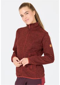 WHISTLER Damen Fleecejacke "SAMANI", rot, sportlich, Gr. 40, meliert, 100% Polyester, Jacken, aus schnell trocknendem Funktionsmaterial
