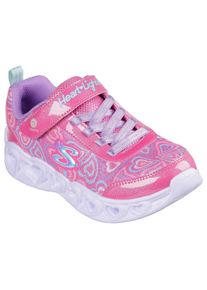 Skechers Kinder Sneaker "HEART LIGHTS", Gr. 33, bunt, Textil, Synthetik, kontrastfarbene Details, Glitzer, casual, Schuhe, Blinkschuh mit