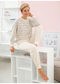 Götting GÖTTING Damen Schlafanzug, Gr. 36, beige, 100% Baumwolle, Homewear-Sets