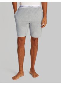 Herren Schlafshorts "SLEEP SHORT", Calvin Klein Underwear, Gr. L, grau, Single Jersey, Obermaterial: 95% Baumwolle, 5% Elasthan, meliert, Basic,