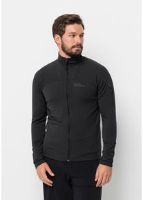 Jack Wolfskin Herren Funktionsjacke "PRELIGHT FZ M", schwarz, Gr. XXL, 1. OBERSTOFF: 93% POLYESTER, 7% ELASTHAN; 2. OBERSTOFF: 84% POLYAMID, 16%