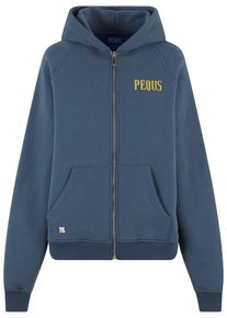 PEQUS Herren Sweatjacke "PEQUS PEQUS Art Gallery Zip-Hoodie", blau, Gr. XL, 100% Baumwolle, Sweatjacken