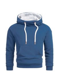 Herren Kapuzenpullover "ASPaolo", blau, Gr. XXL, Alessandro Salvarini, Obermaterial: 65% Baumwolle, 35% Polyester, Pullover, mit Kapuze