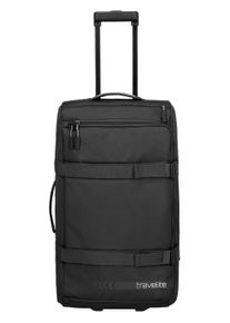 Travelite Weichgepäck-Trolley "KICK OFF, verschiedene Größen und Farben", schwarz, Polyester, unifarben, Koffer, Reisetasche Reisegepäck Reisekoffer